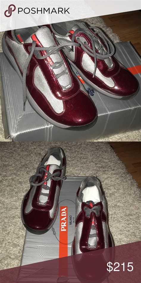 burgundy prada sneakers|Shop Burgundy Prada Online .